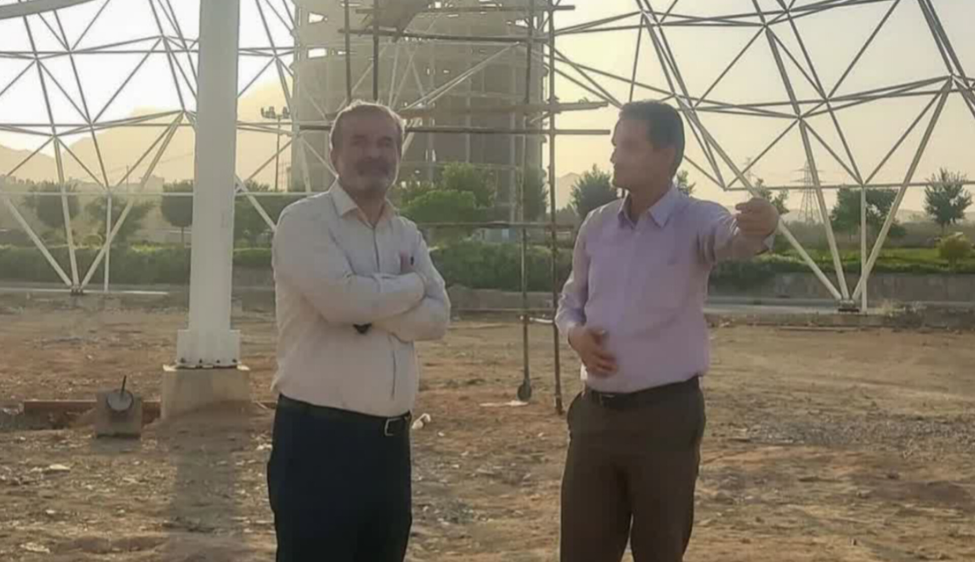 بازدید مهندس سامع از پروژه بازار بزرگ گل و گیاه ارغوان